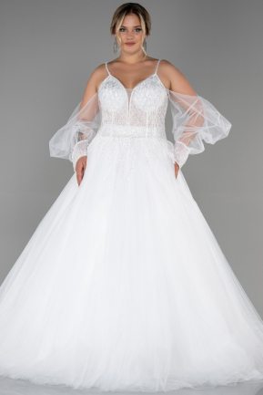 White Wedding Dress ABG023