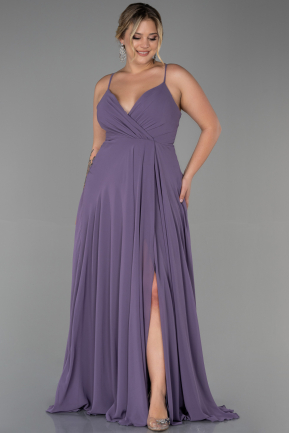 Lavender Long Plus Size Evening Dress ABU1324