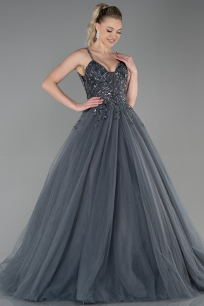 Long Anthracite Haute Couture ABU2675