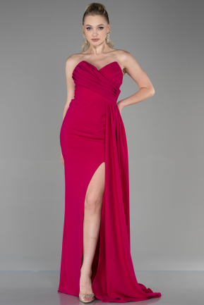 Long Fuchsia Prom Gown ABU3344