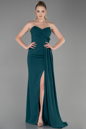 Long Emerald Green Prom Gown ABU3344