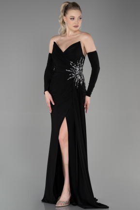 Long Black Evening Dress ABU3351