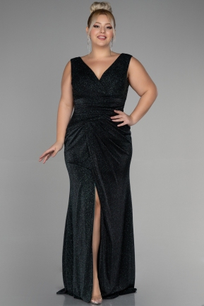 Long Black Oversized Evening Dress ABU1985