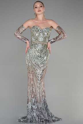 Long Mint Mermaid Prom Dress ABU3396