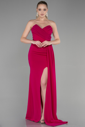 Long Fuchsia Prom Gown ABU3344