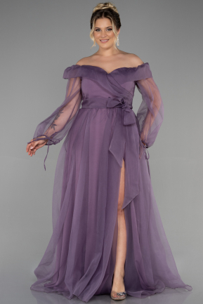 Long Lavender Oversized Evening Dress ABU1535