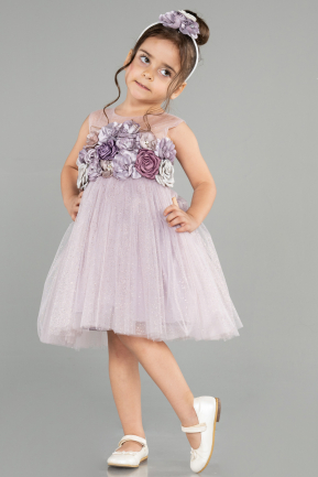 Short Lavender Girl Dress ABK1766
