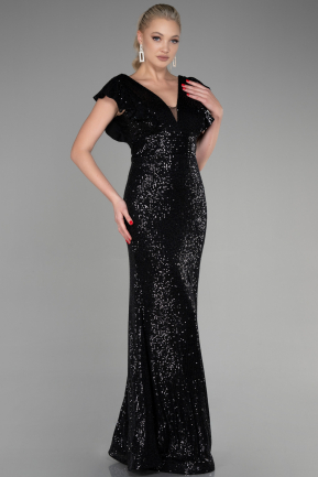 Long Black Mermaid Evening Dress ABU1481