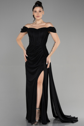 Long Black Prom Gown ABU3472