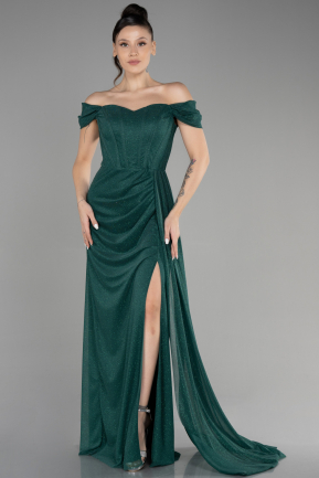 Long Emerald Green Prom Gown ABU3472