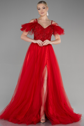 Long Red Evening Dress ABU3500