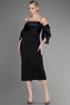 Midi Black Invitation Dress ABK1906