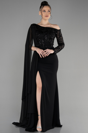 Long Black Evening Dress ABU3511