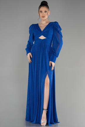 Long Sax Blue Evening Dress ABU3103