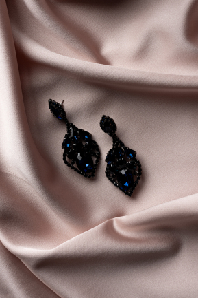 Navy Blue Earring UK780