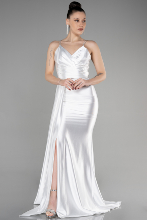 Long White Evening Dress ABU3564