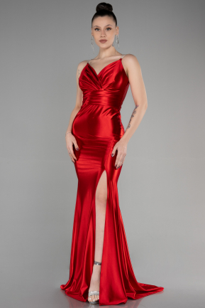 Long Red Mermaid Evening Gown ABU3575