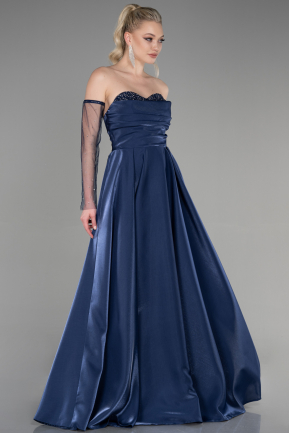 Long Navy Blue Evening Dress ABU3604
