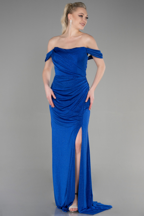 Long Sax Blue Evening Dress ABU3633