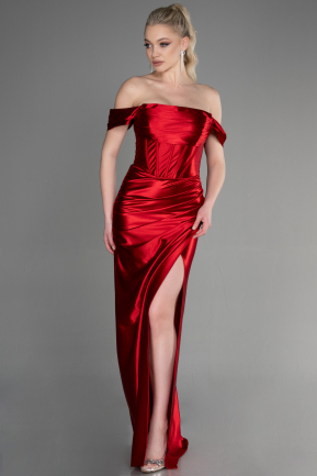 Long Red Evening Dress ABU3611