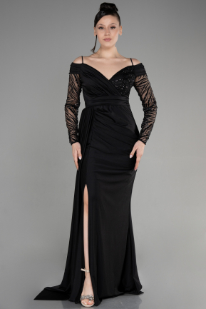 Long Black Evening Dress ABU3656
