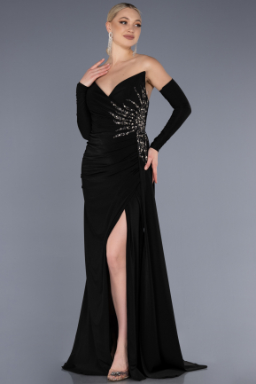 Long Black Evening Dress ABU3679