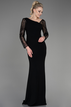 Long Black Evening Dress ABU3712