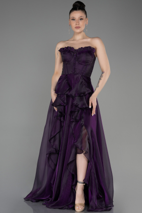 Long Purple Evening Dress ABU3720