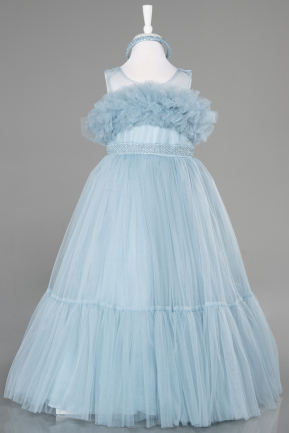 Long Blue Girl Dress ABU3726