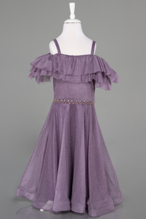 Long Lavender Girl Dress ABU3728