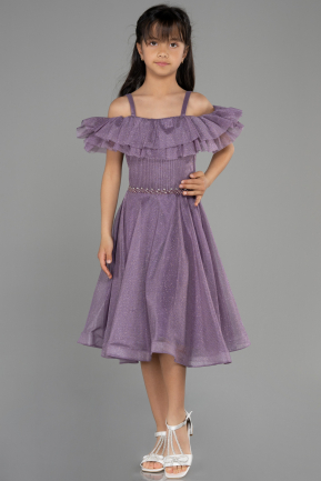 Long Lavender Girl Dress ABU3728
