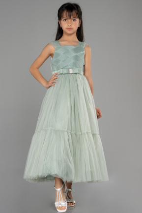 Long Turquoise Girl Dress ABU3723