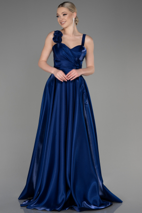 Long Navy Blue Evening Dress ABU3751