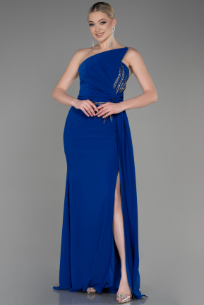 Long Sax Blue Evening Dress ABU3780