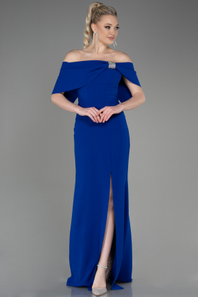 Long Sax Blue Evening Dress ABU3775