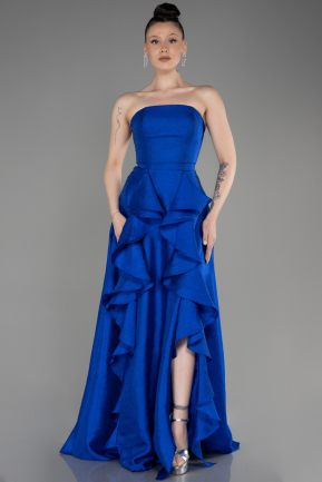 Long Sax Blue Evening Dress ABU3800