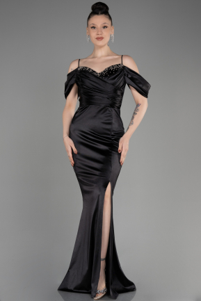 Black Long Mermaid Evening Dress ABU3241