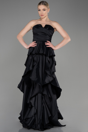 Long Black Prom Gown ABU3886