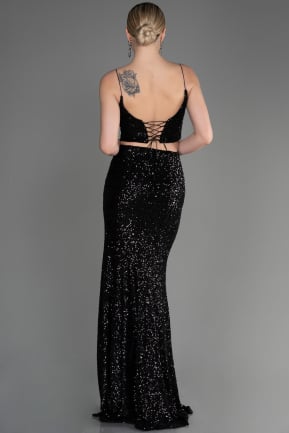 Black Long Mermaid Prom Dress ABU3711