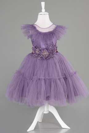 Short Lavender Girl Dress ABK2067