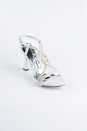 Silver Stony Evening Shoe MJ5163