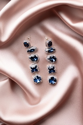 Navy Blue Earring UK622