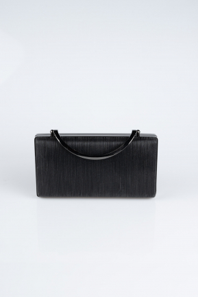 Black Laser Cut Box Bag V258