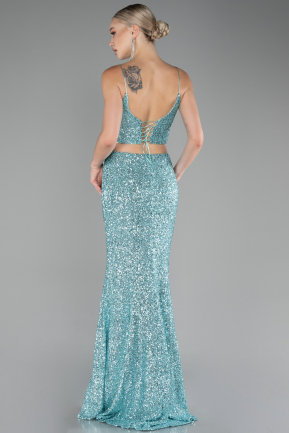 Mint Long Mermaid Prom Dress ABU3711