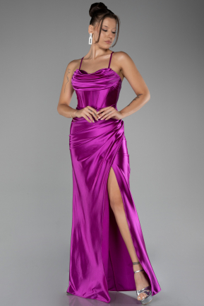 Violet Long Prom Gown ABU3247