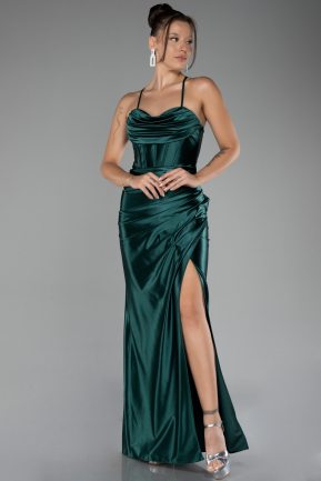 Emerald Green Long Prom Gown ABU3247
