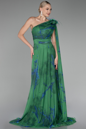 Green Long Prom Gown ABU3773