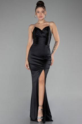 Long Black Prom Gown ABU4283