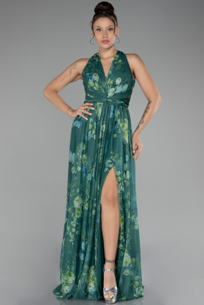 Long Green Evening Dress ABU4216