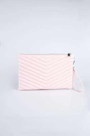 Pink Leather Evening Bag KC413